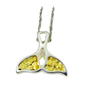 Orocal Gold Nugget Whales Tail Pendant PWT22NSS-Destination Gold Detectors