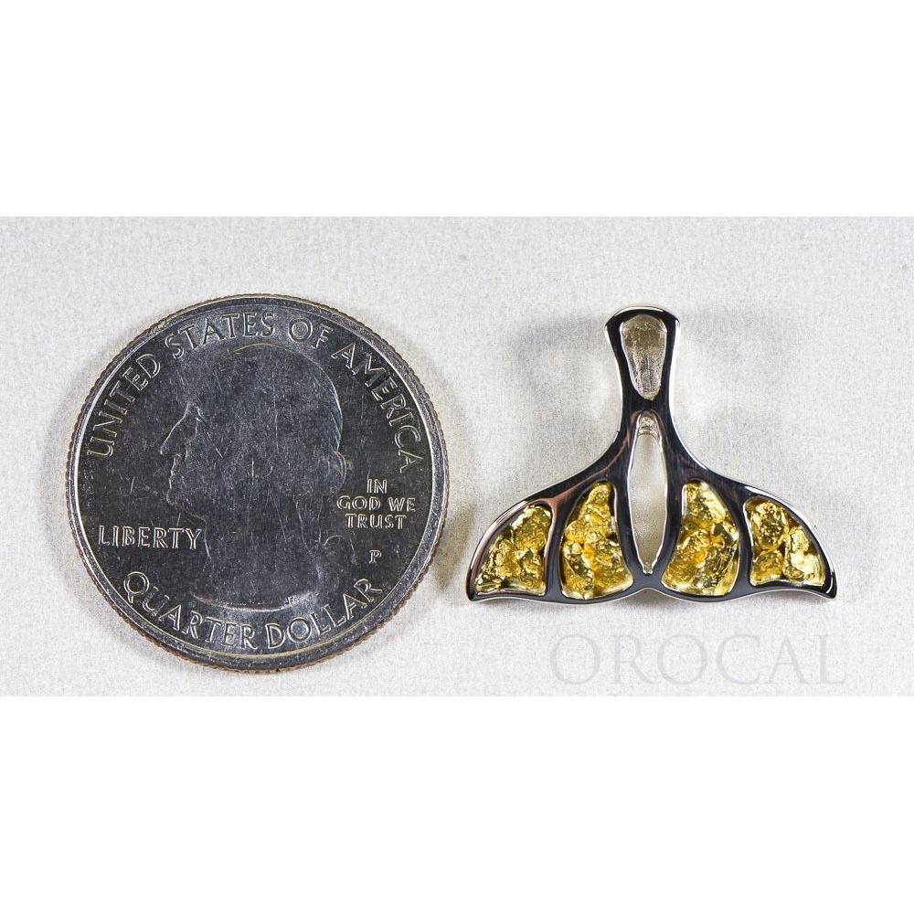 Orocal Gold Nugget Whales Tail Pendant PWT25NWX-Destination Gold Detectors