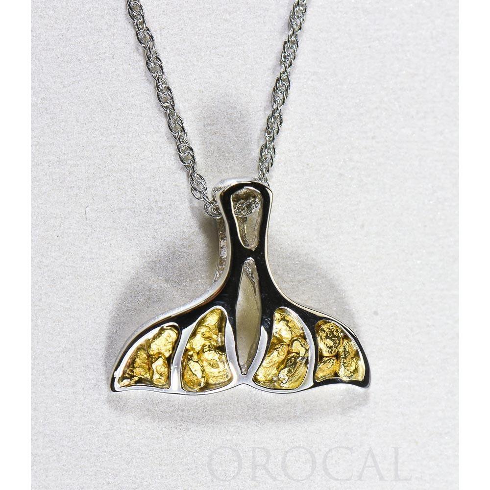 Orocal Gold Nugget Whales Tail Pendant PWT25NWX-Destination Gold Detectors