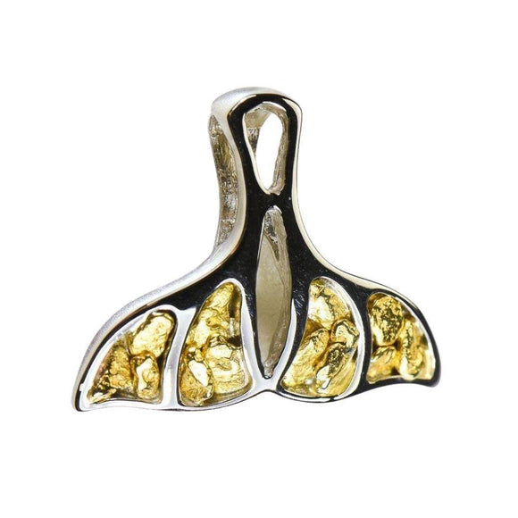 Orocal Gold Nugget Whales Tail Pendant PWT25NWX-Destination Gold Detectors