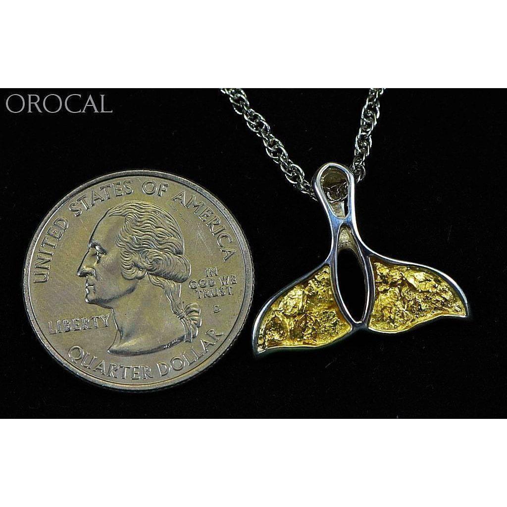 Orocal Gold Nugget Whales Tail Pendant PWT26NSSX-Destination Gold Detectors