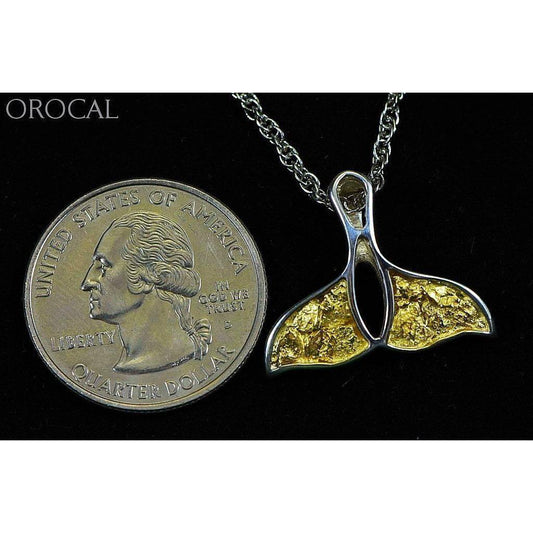 Orocal Gold Nugget Whales Tail Pendant PWT26NSSX-Destination Gold Detectors