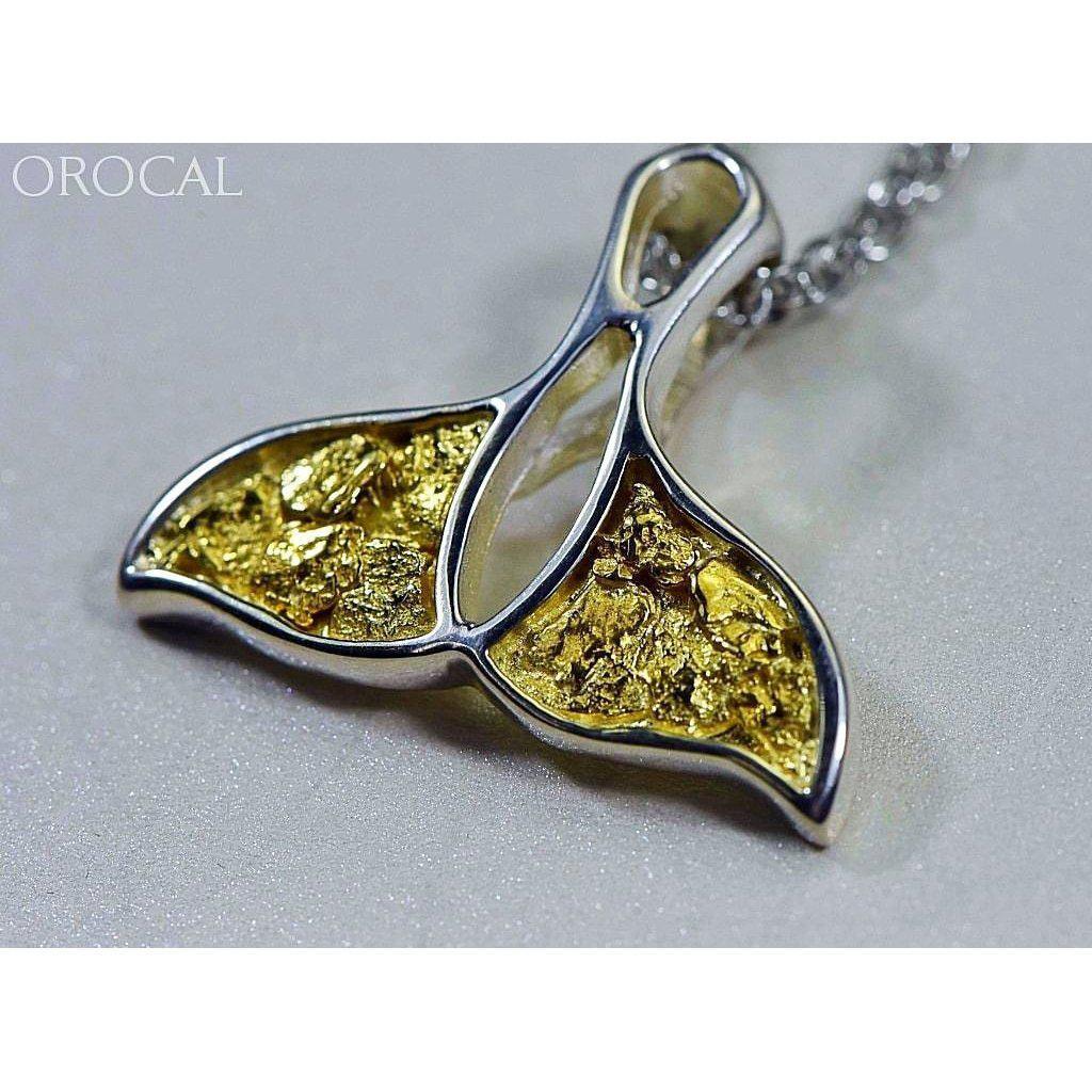 Orocal Gold Nugget Whales Tail Pendant PWT26NSSX-Destination Gold Detectors