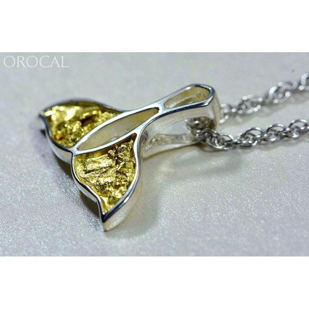 Orocal Gold Nugget Whales Tail Pendant PWT26NSSX-Destination Gold Detectors