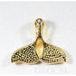 Orocal Gold Nugget Whales Tail Pendant with Diamonds PWT26DNX-Destination Gold Detectors