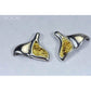 Orocal Gold Nugget Whales Tail Sterling Silver Earrings EDLWT12NSS-Destination Gold Detectors