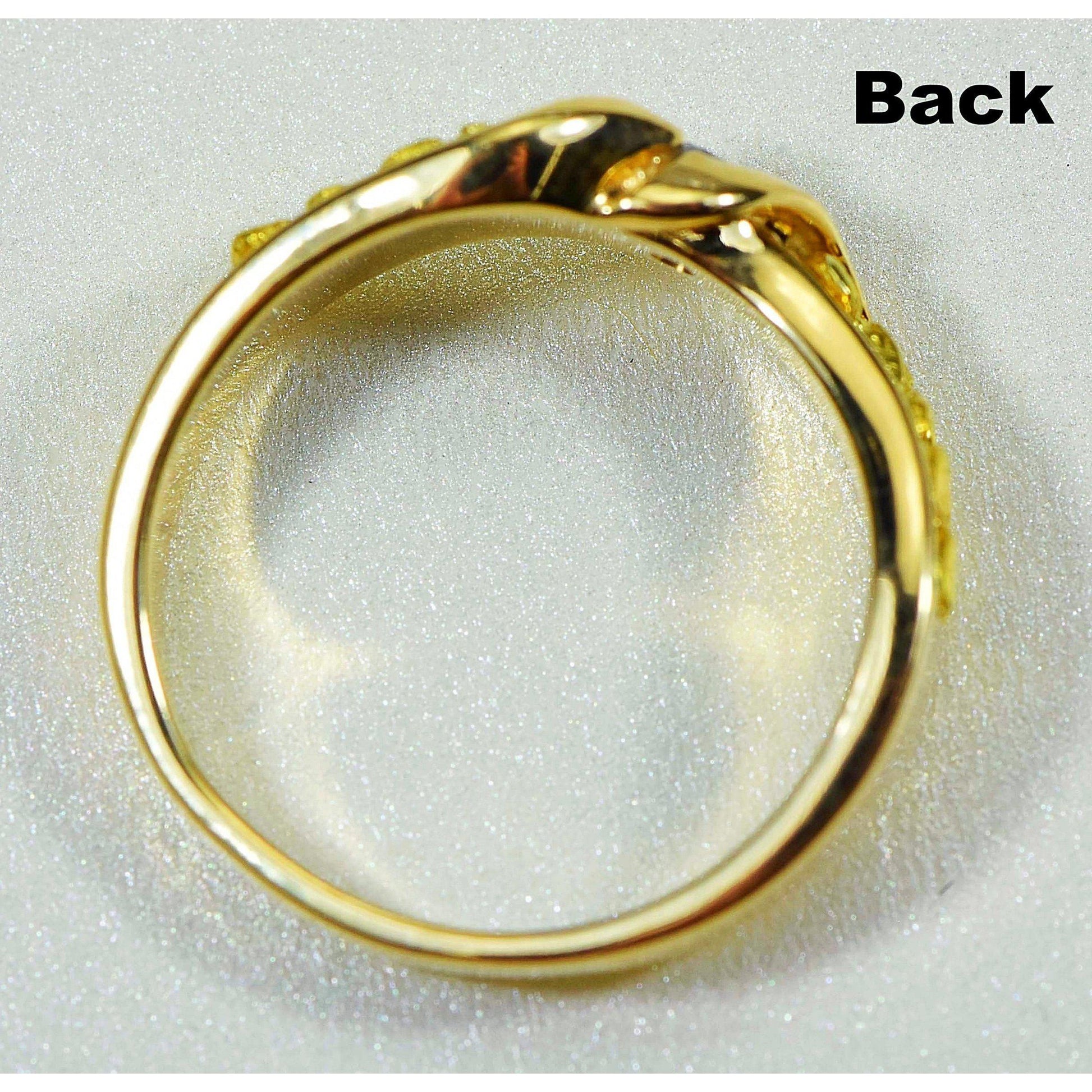 Orocal Gold Nugget and Diamond Ladies Ring RL404D5-Destination Gold Detectors