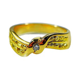 Orocal Gold Nugget and Diamond Ladies Ring RL404D5-Destination Gold Detectors