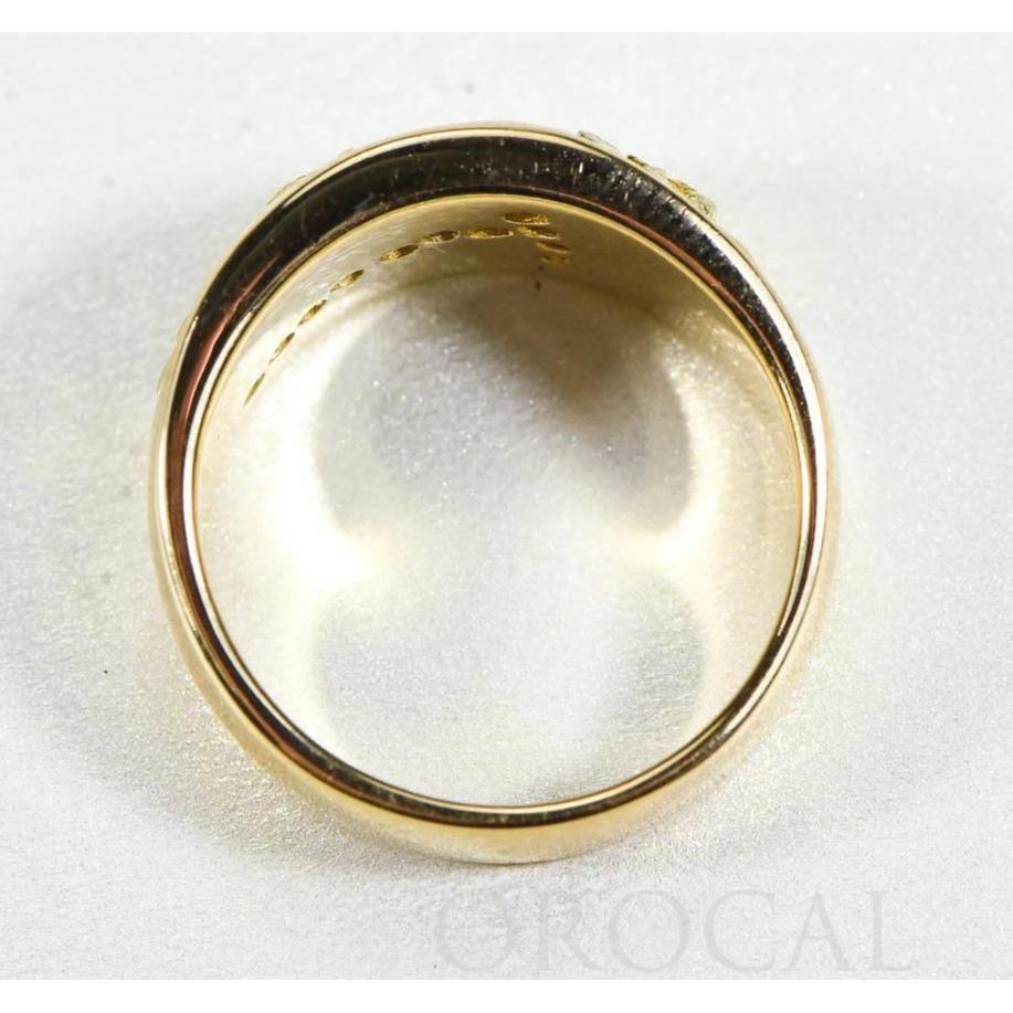 Orocal Gold Nugget with Diamonds Ladies Ring RL1114D22N-Destination Gold Detectors