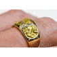 Orocal Gold Nugget with Diamonds Ladies Ring RL1114D22N-Destination Gold Detectors