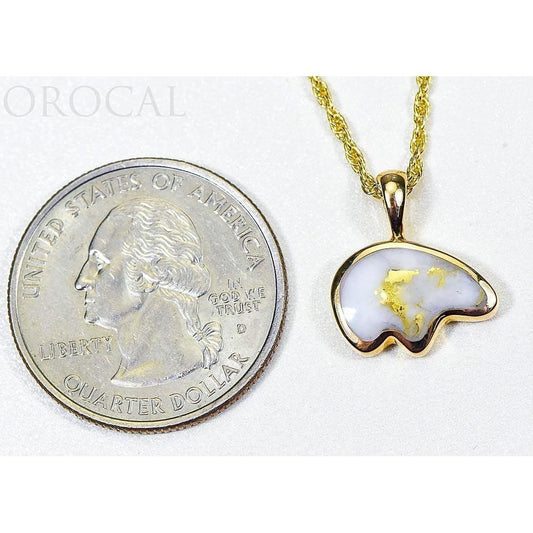 Orocal Gold Quartz Bear Peandant PBR1MHQX-Destination Gold Detectors