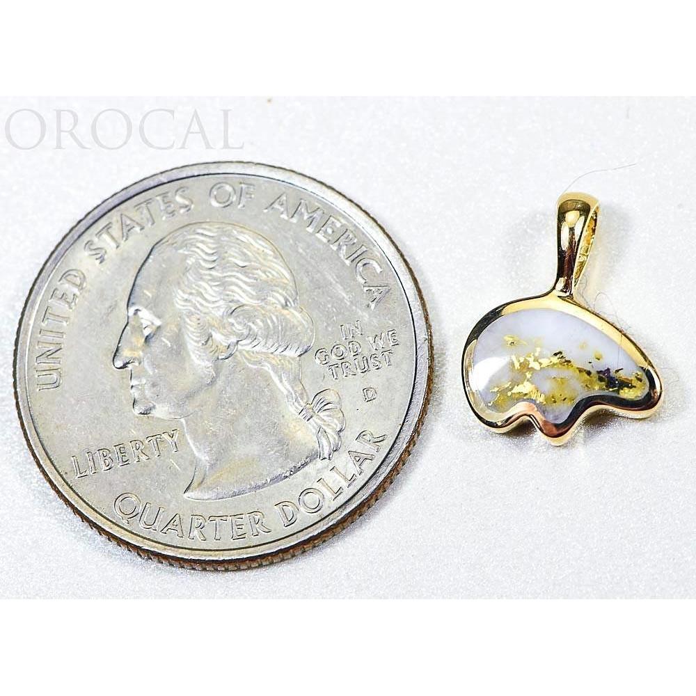 Orocal Gold Quartz Bear Pendant PBR1SHQX-Destination Gold Detectors