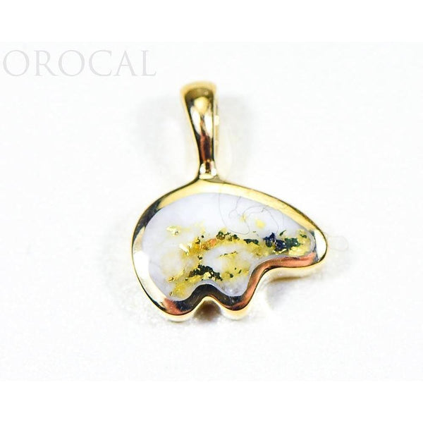 Orocal Gold Quartz Bear Pendant PBR1SHQX-Destination Gold Detectors