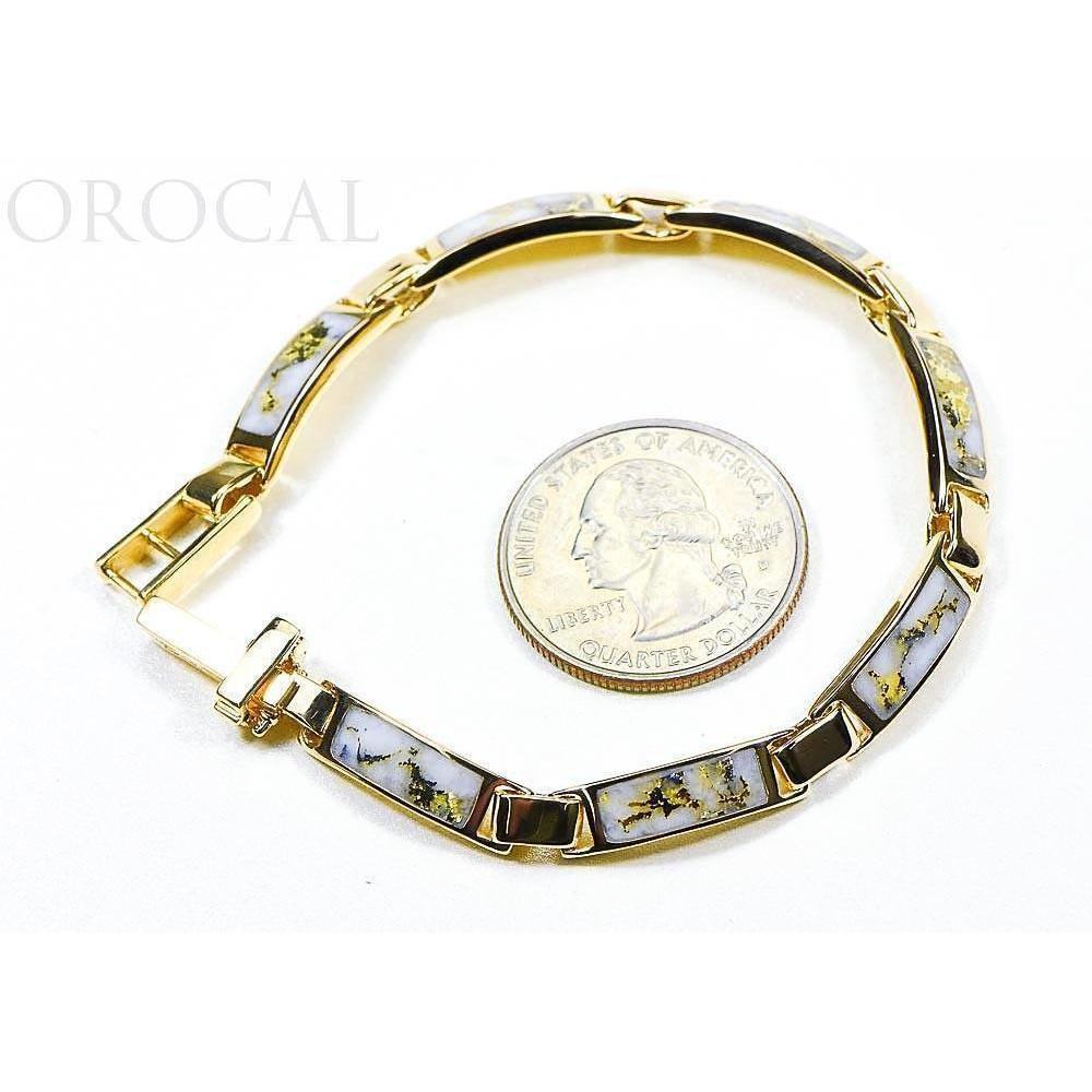 Orocal Gold Quartz Bracelet B5.5MM7LQ-Destination Gold Detectors