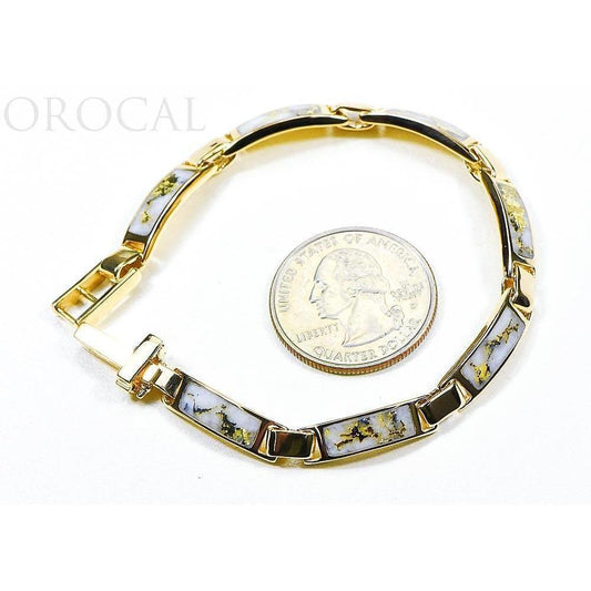 Orocal Gold Quartz Bracelet B5.5MM7LQ-Destination Gold Detectors