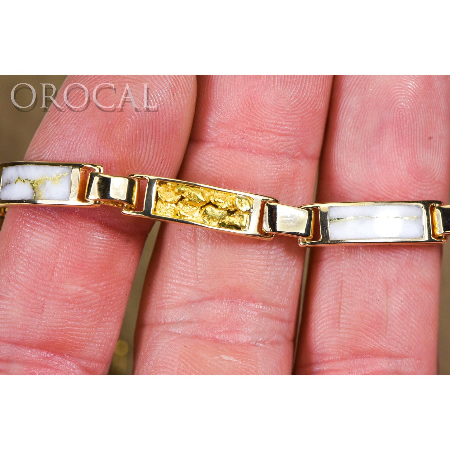 Orocal Gold Quartz Bracelet B5.5MMOLQ-Destination Gold Detectors