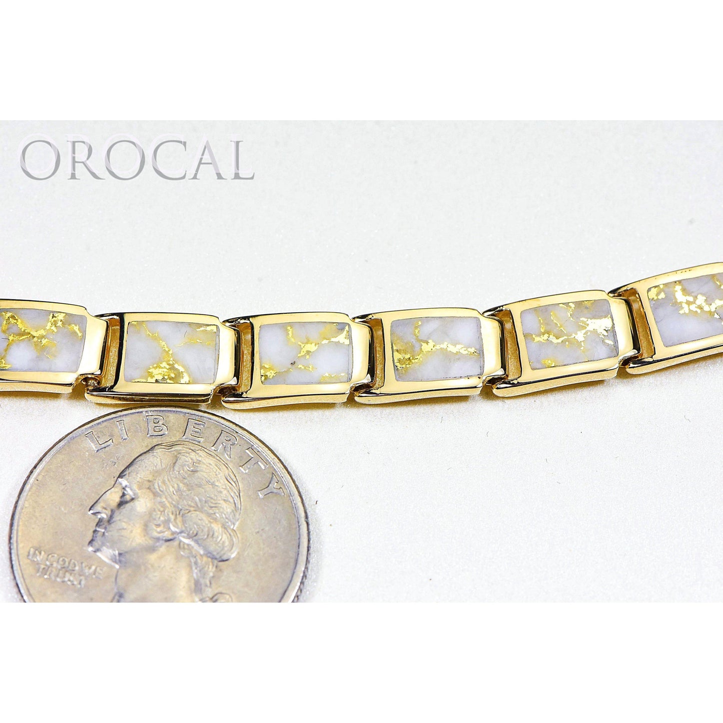 Orocal Gold Quartz Bracelet B8MMH14LQ*-Destination Gold Detectors