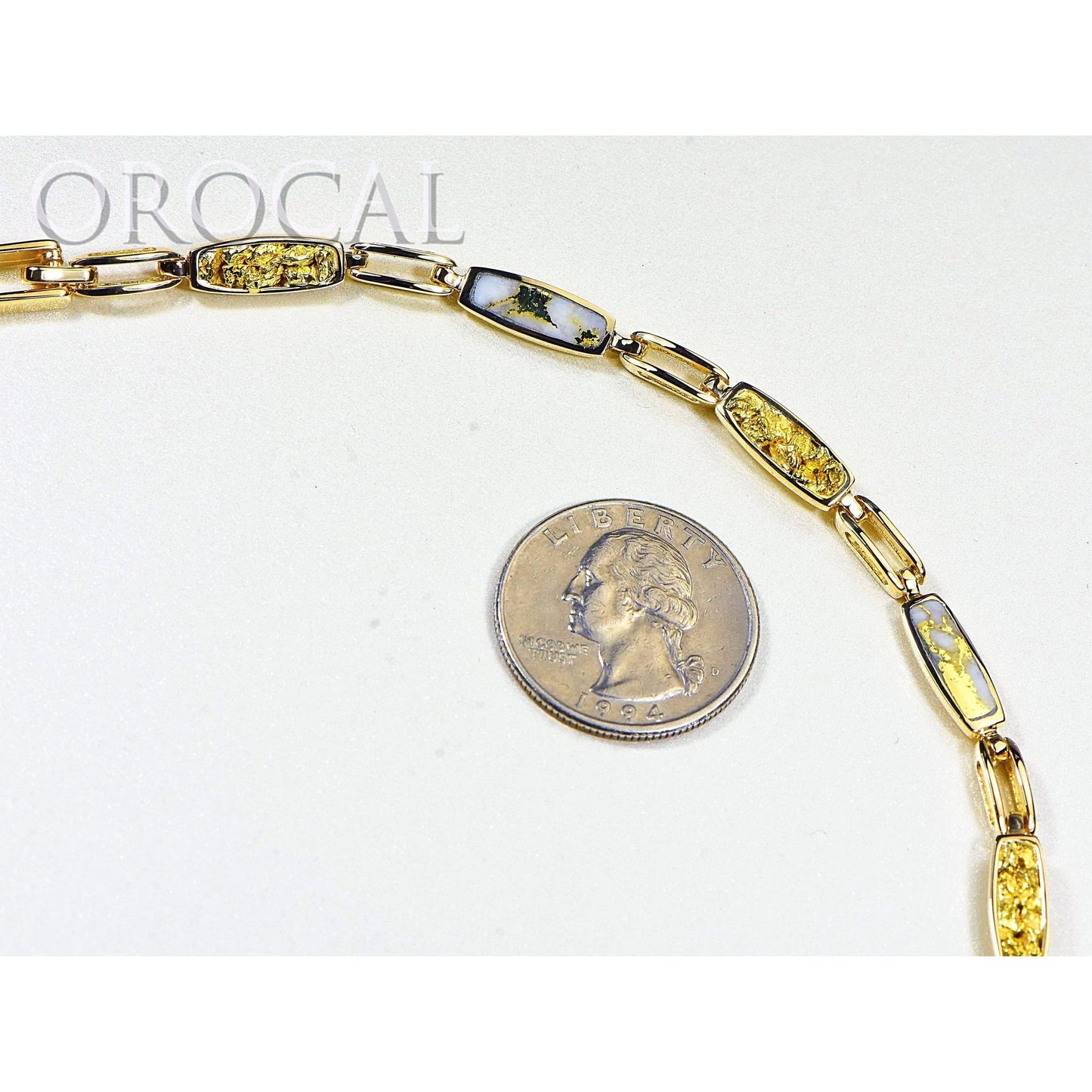 Orocal Gold Quartz Bracelet BDLOV5MMNQC59-Destination Gold Detectors
