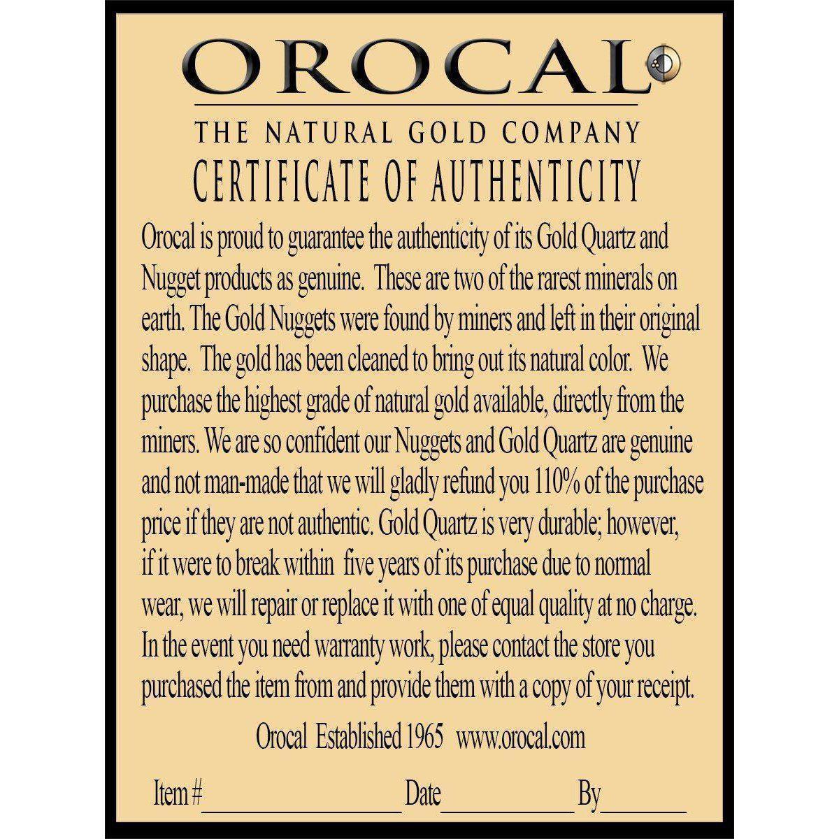 Orocal Gold Quartz Bracelet with Diamonds B16MMDQ-Destination Gold Detectors