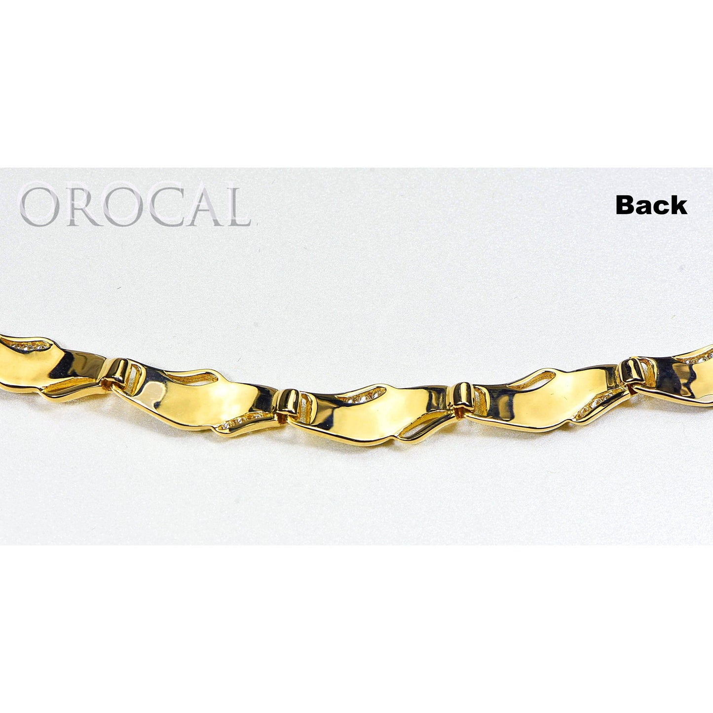 Orocal Gold Quartz Bracelet with Diamonds BWB24D36NQ-Destination Gold Detectors