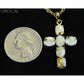Orocal Gold Quartz Cross Pendant PCR1162Q-Destination Gold Detectors