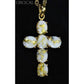Orocal Gold Quartz Cross Pendant PCR1162Q-Destination Gold Detectors