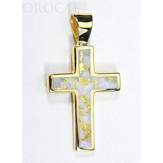 Orocal Gold Quartz Cross Pendant PCR21QX-Destination Gold Detectors