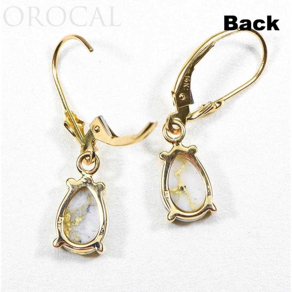 Orocal Gold Quartz Earrings Dangles E10*7Q/LB-Destination Gold Detectors