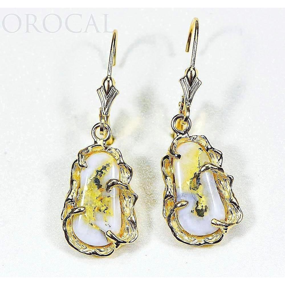 Orocal Gold Quartz Earrings Dangles EFFQ5/LB-Destination Gold Detectors