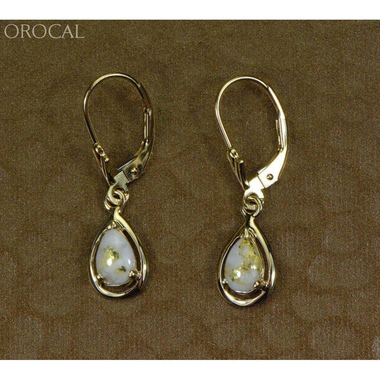 Orocal Gold Quartz Earrings Dangles EN442Q/LB-Destination Gold Detectors