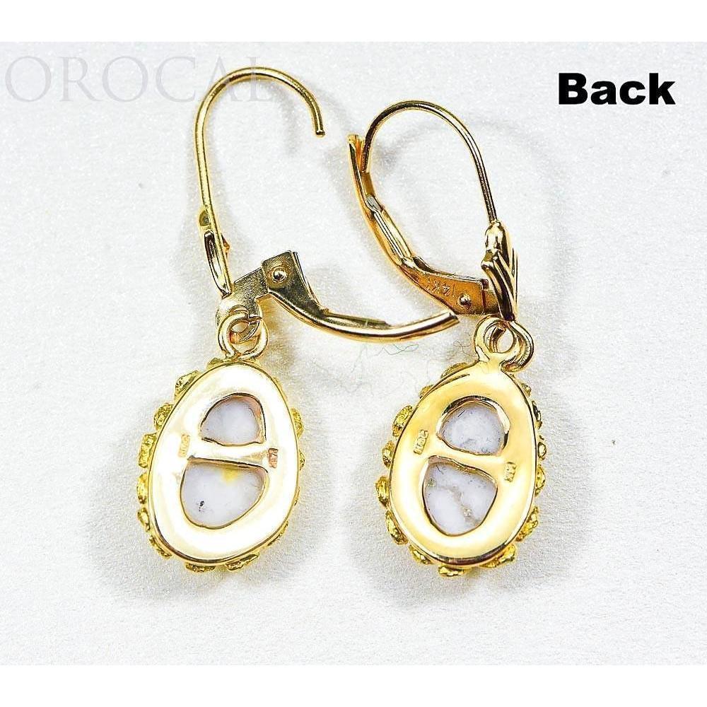 Orocal Gold Quartz Earrings Dangles EN708NQ/LB-Destination Gold Detectors