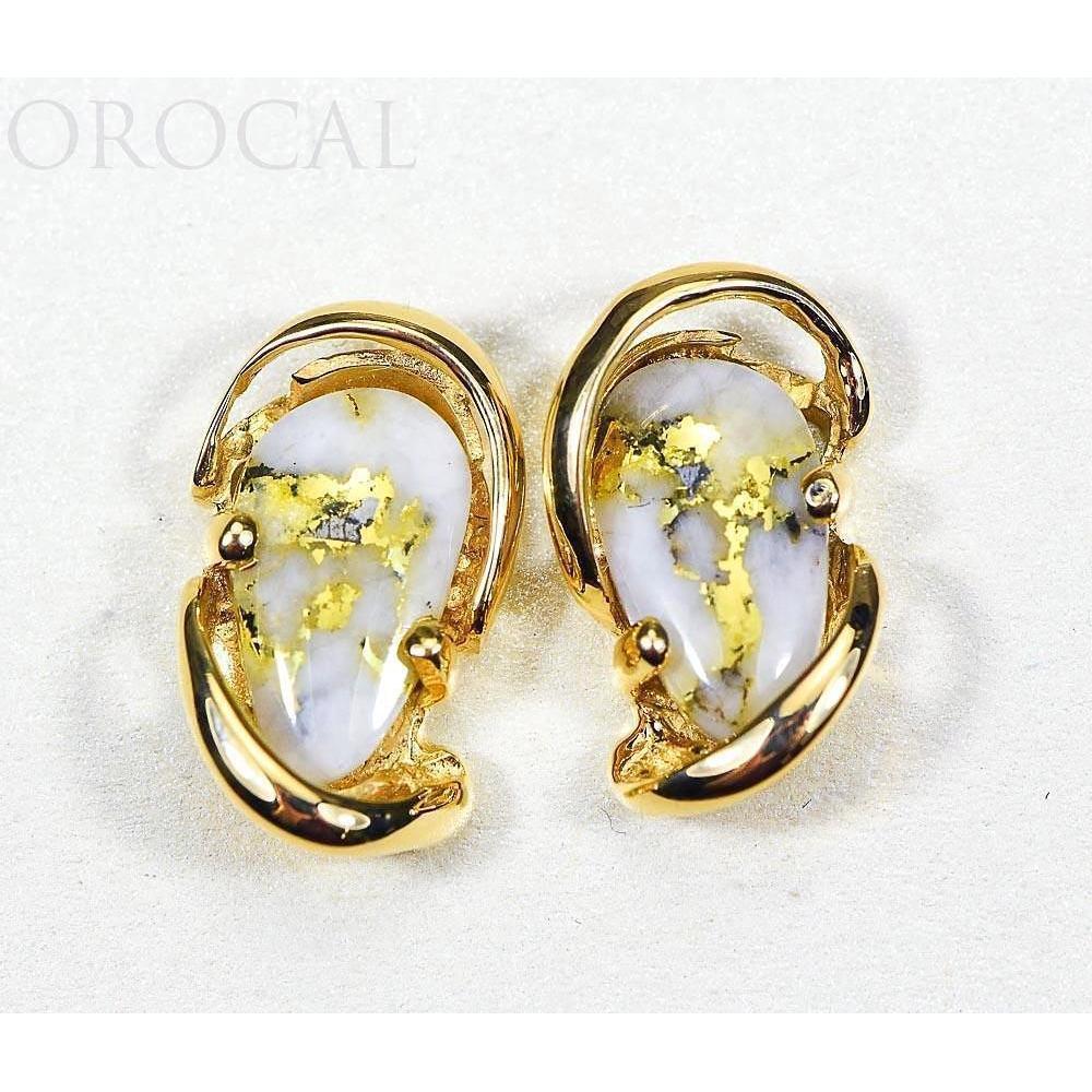 Orocal Gold Quartz Earrings Dangles EN784SQ-Destination Gold Detectors