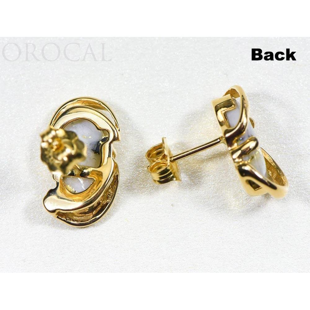 Orocal Gold Quartz Earrings Dangles EN784SQ-Destination Gold Detectors