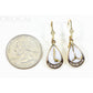 Orocal Gold Quartz Earrings Dangles with Diamonds EN1088DQ/LB-Destination Gold Detectors
