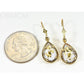 Orocal Gold Quartz Earrings Dangles with Diamonds EN630D60Q/LB-Destination Gold Detectors