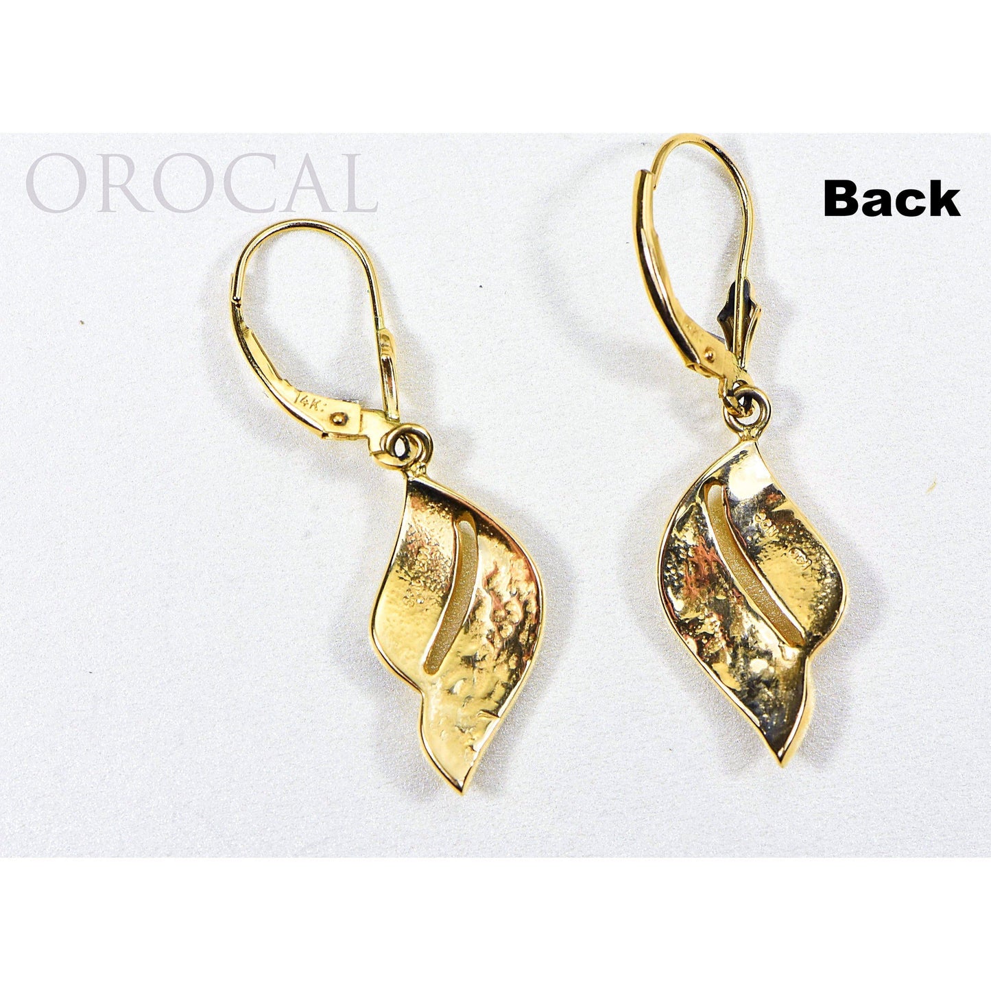 Orocal Gold Quartz Earrings Dangling EN645Q/LB-Destination Gold Detectors