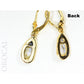 Orocal Gold Quartz Earrings Dangling EN762Q/LB-Destination Gold Detectors