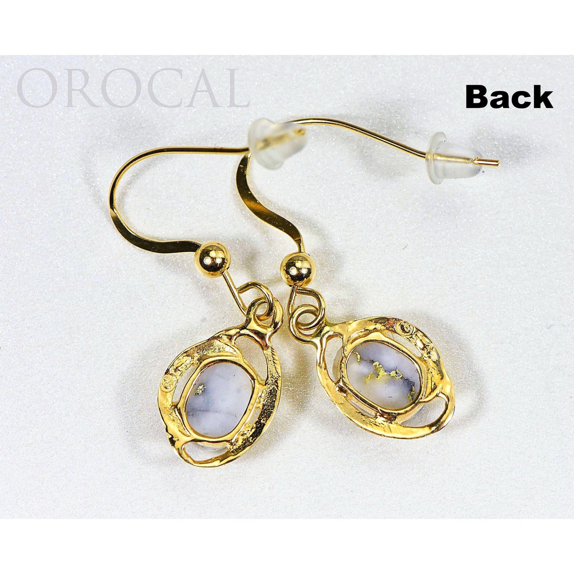 Orocal Gold Quartz Earrings Dangling EN805XSQ/WD-Destination Gold Detectors