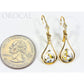 Orocal Gold Quartz Earrings Dangling EN869Q/LB-Destination Gold Detectors