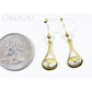 Orocal Gold Quartz Earrings Dangling EN871Q/WD-Destination Gold Detectors