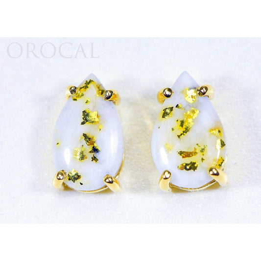 Orocal Gold Quartz Earrings E13*8Q-Destination Gold Detectors