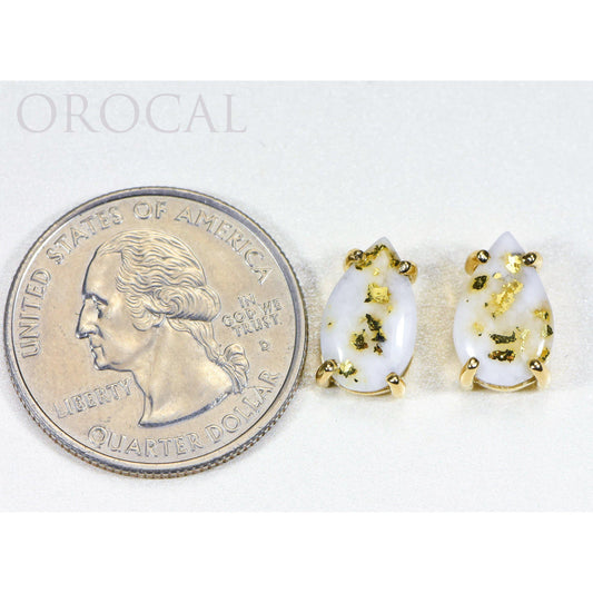 Orocal Gold Quartz Earrings E13*8Q-Destination Gold Detectors
