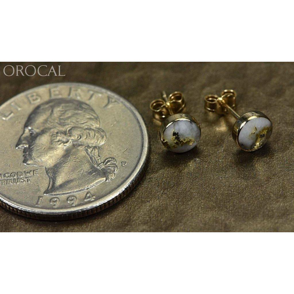 Orocal Gold Quartz Earrings EBZ5MMQ-Destination Gold Detectors