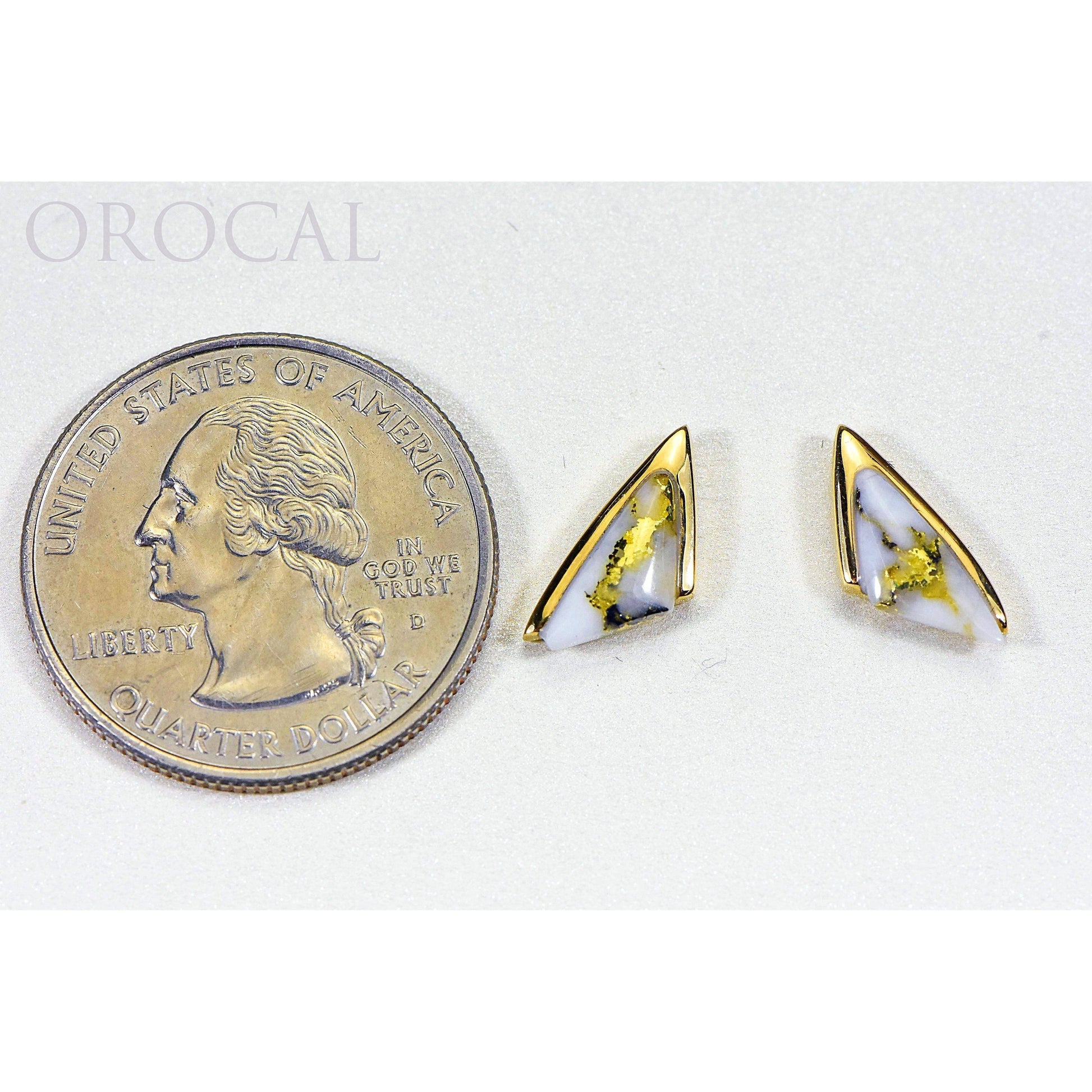 Orocal Gold Quartz Earrings EDL25SQ-Destination Gold Detectors