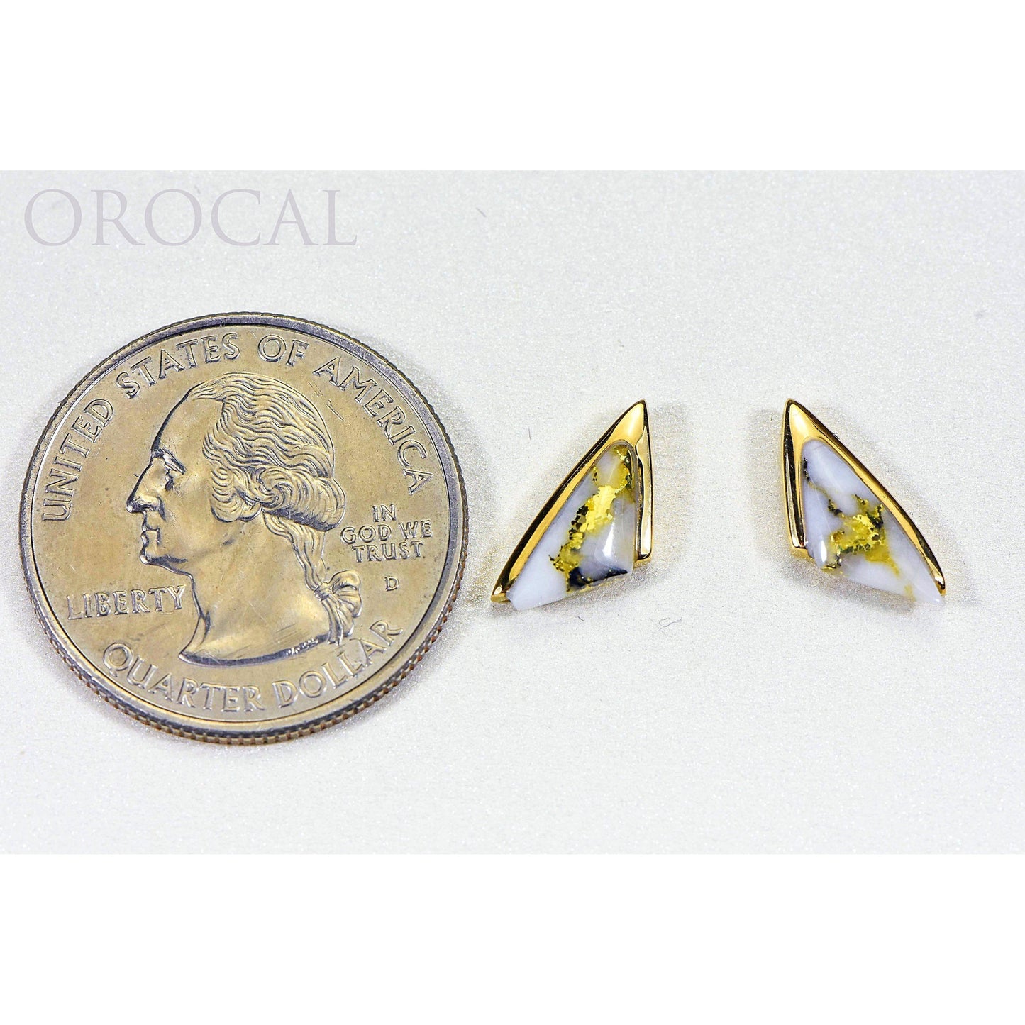 Orocal Gold Quartz Earrings EDL25SQ-Destination Gold Detectors