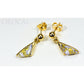 Orocal Gold Quartz Earrings EDL25SQ/PD-Destination Gold Detectors