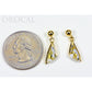 Orocal Gold Quartz Earrings EDL25SQ/PD-Destination Gold Detectors