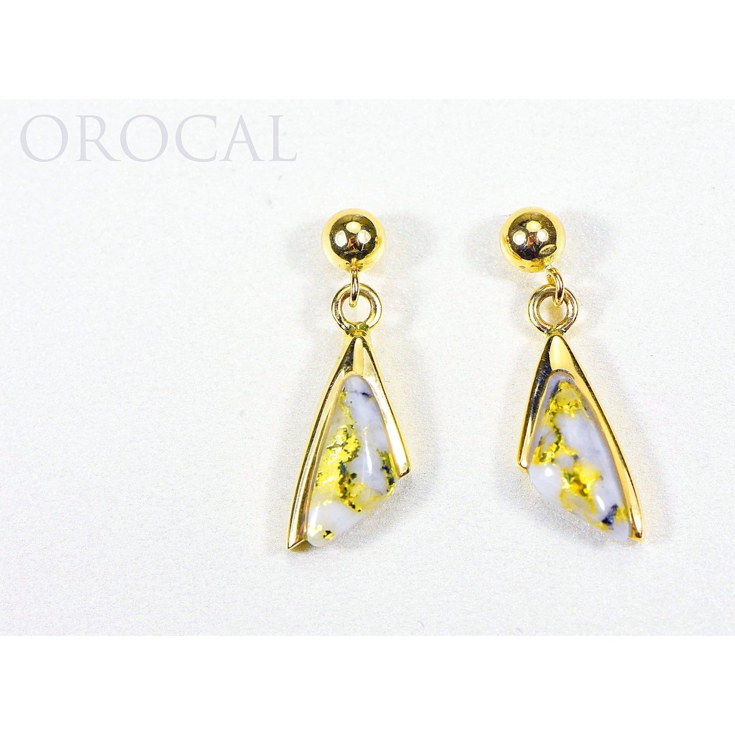 Orocal Gold Quartz Earrings EDL25SQ/PD-Destination Gold Detectors