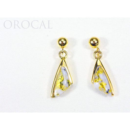 Orocal Gold Quartz Earrings EDL25SQ/PD-Destination Gold Detectors