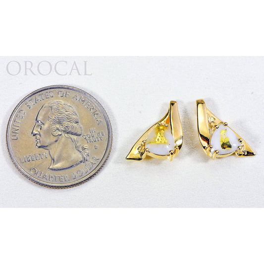 Orocal Gold Quartz Earrings EDL77Q-Destination Gold Detectors